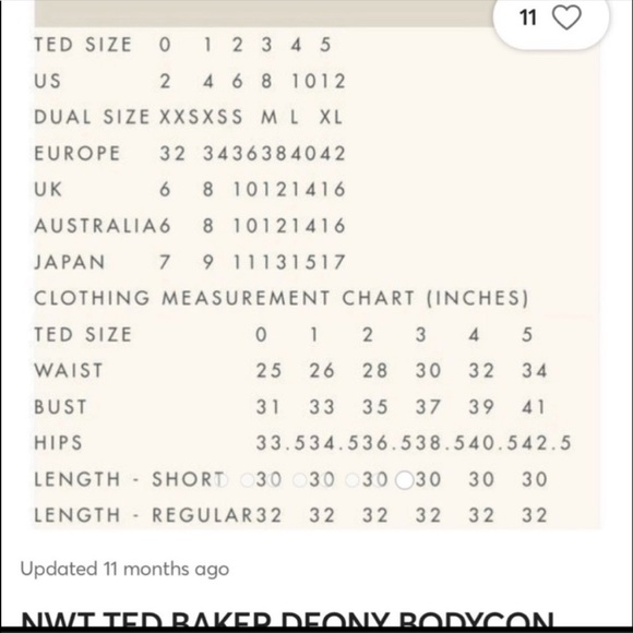 TED BAKER ELLAME WHITE AND BLACK BODYCON MIDI DRESS US SIZE 6 OR TED SZ 2 - Picture 4 of 5